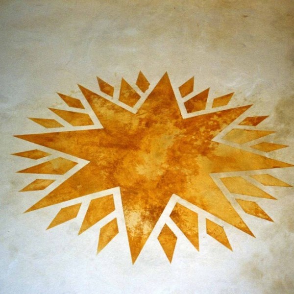 Rosace MicroCement Flooring with design